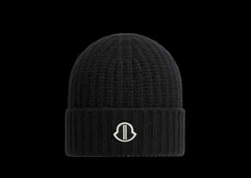 Rick Owens x Moncler Knit Beanie Black