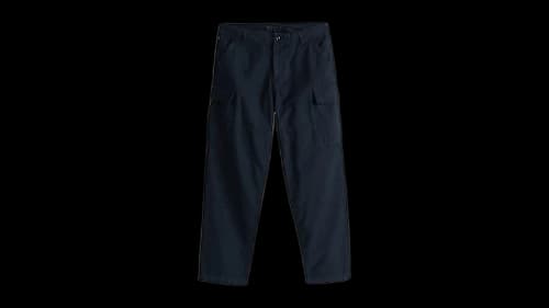 Tommy Hilfiger Garment-Dyed Cotton Satin Cargo Pants Carbon Navy