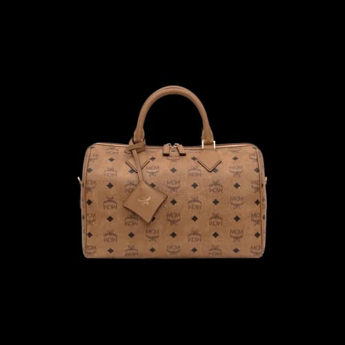 MCM Ella VI Medium Boston Bag 'Cognac'