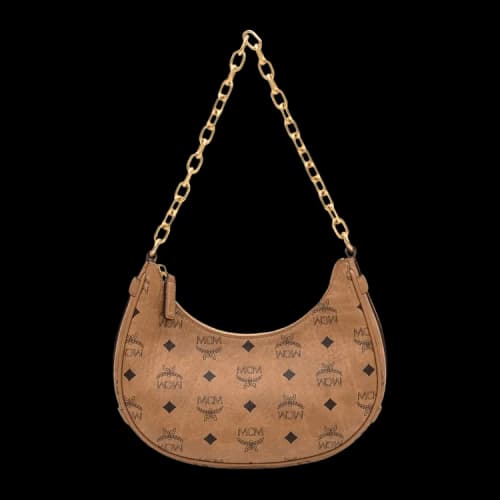MCM Aren VI Small Hobo Bag 'Cognac'
