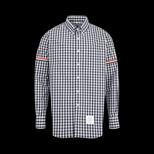 Thom Browne Long-Sleeve Shirt with GG Armband 'Navy'