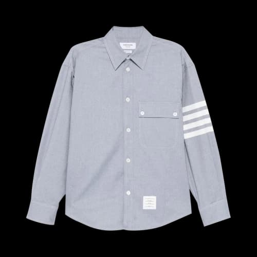 Thom Browne 4 Bar Stripe Oversized Shirt 'Light Blue'