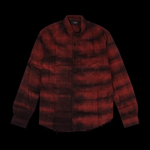 Amiri Plaid Cloud Collared Shirt 'Red'