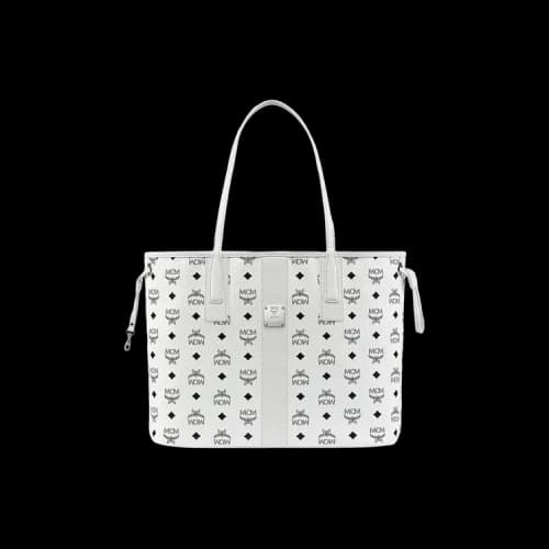 MCM Liz VI Shopper Medium Bag 'White'