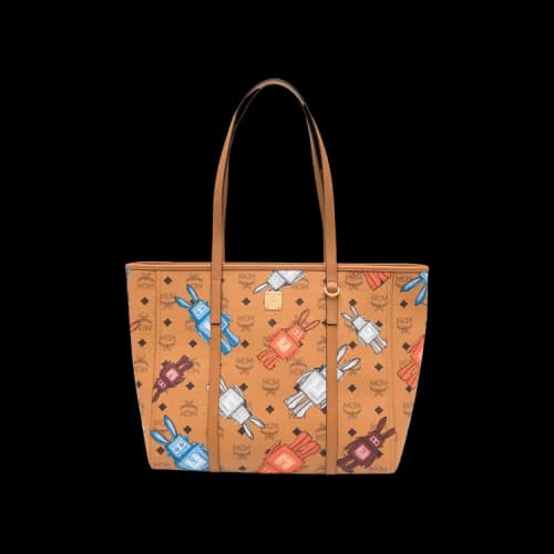 MCM Toni VI Hybrid Medium Shopper 'Cognac'