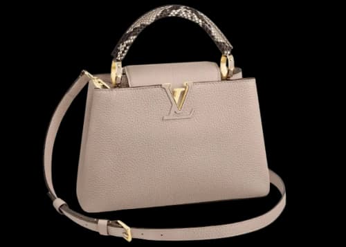 Louis Vuitton Capucines BB Galet Grey