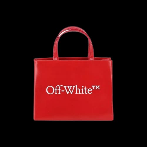 Off-White Baby Box Leather Tote 'Red'