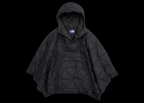 The North Face Purple Label Field Down Poncho Black