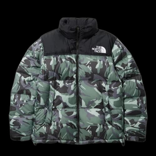 The North Face 1996 Retro Novelty Nuptse Packable Jacket (Asia Sizing) Laurel Wreath Green Explorer Camo