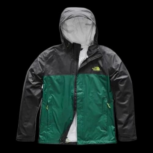 THE NORTH FACE Mens Venture 2 Jackt Windproof waterproof Breathable Colorblock Jacket Green