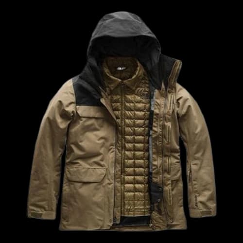 THE NORTH FACE Mens Alligare ThermoBall Triclimate Jacket 'Brown'