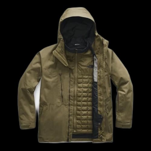 THE NORTH FACE Men's Thermoball Eco Snow Triclimate Down Jacket Green