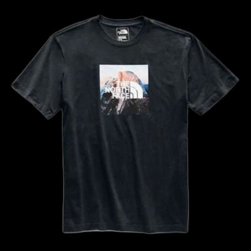 THE NORTH FACE Men's Clean Ascent Tee Box Logo Print Black