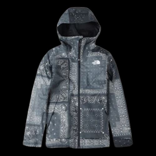 THE NORTH FACE SS20 Full Print cashew Jacket Navy Blue