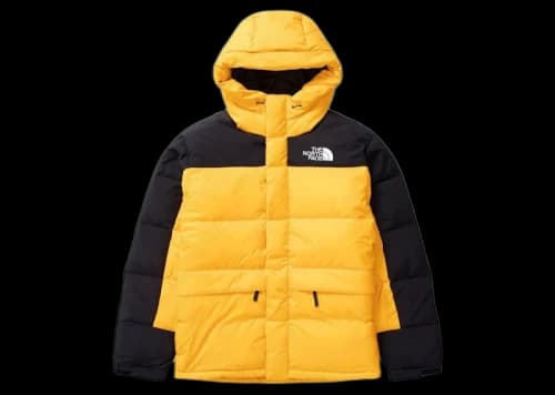 The North Face Himalayan Down Parka Jacket Yellow/Black