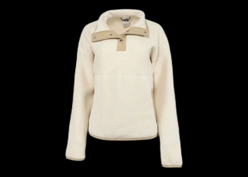 The North Face Cragmont Snap Button-Placket Pullover White/Tan