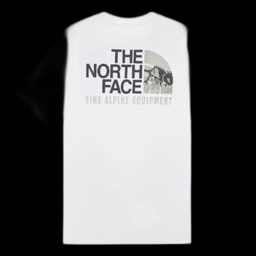 THE NORTH FACE Logo Woodcut Dome T-Shirt 'White'