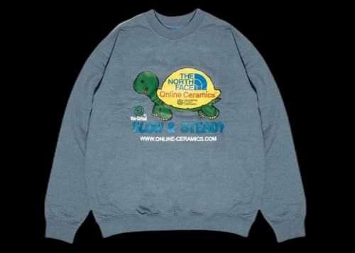 The North Face x Online Ceramics Regrind Crew Sweatshirt Blue