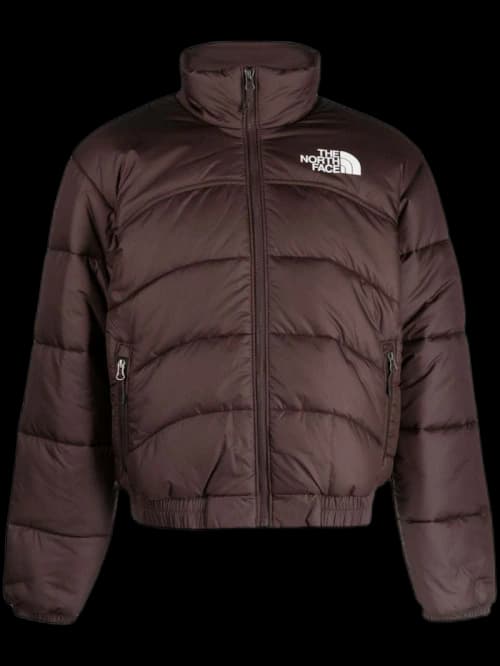 The North Face Logo-Print Padded Jacket Cedar Brown
