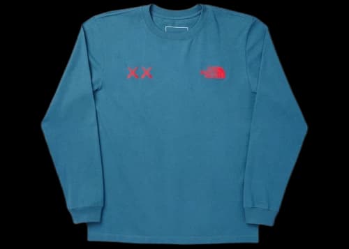 KAWS x The North Face L/S Tee Mallard Blue