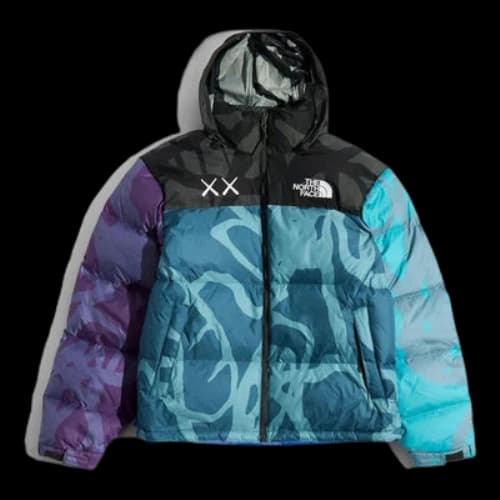 THE NORTH FACE x KAWS Retro 1996 Nuptse Jacket 'Monterey Blue'