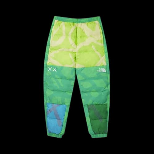 The North Face x KAWS Retro 1996 Nuptse Pant 'Safety Green'
