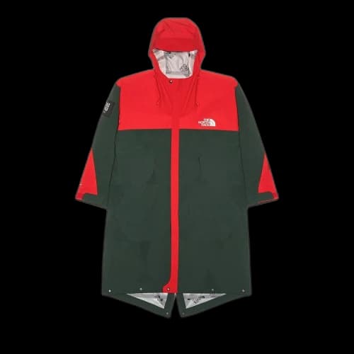 The North Face x Undercover SOUKUU Geodesic Shell Jacket 'Dark Cedar Green/High Risk Red'