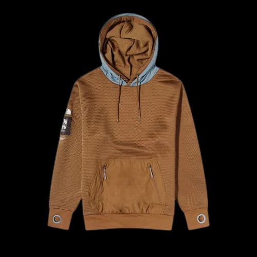 The North Face x Undercover SOUKUU DotKnit Double Hoodie 'Sepia Brown/Concrete Grey'