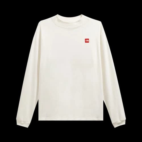 The North Face Red Box Long-Sleeve Tee 'White Dune'