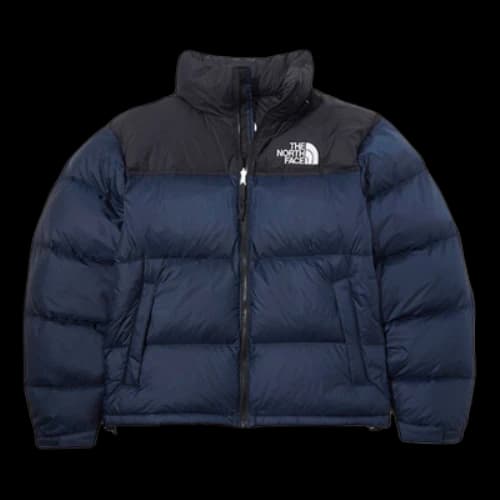 THE NORTH FACE Retro Nuptse Logo Print Padded Jacket 'Navy'
