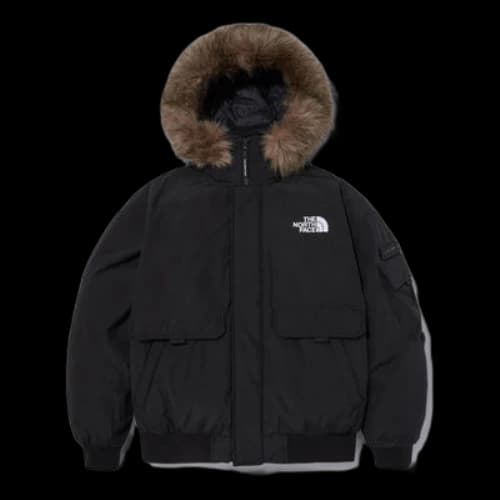 THE NORTH FACE Logo Polar Air Down Bomber Jacket 'Black'