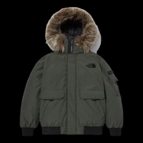 THE NORTH FACE Logo Polar Air Down Bomber Jacket 'Olivegreen'