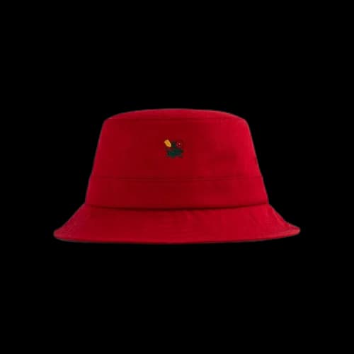Aimé Leon Dore Brushed Floral Crest Bucket 'Red'