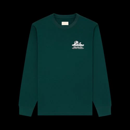 Aimé Leon Dore Long-Sleeve Unisphere Tee 'Botanical Green'