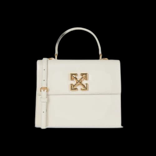 Off-White Jitney 2.8 Leather Shoulder Bag 'White'