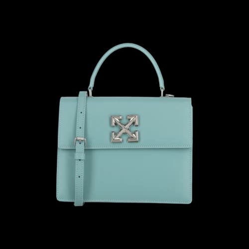 Off-White Jitney 2.8 Leather Shoulder Bag 'Light Blue'