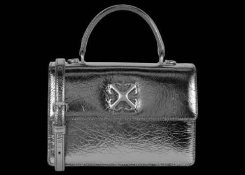 OFF-WHITE Jitney 1.4 Tote Silver