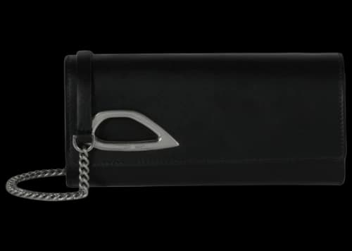 OFF-WHITE Clam Wallet On Chain Black