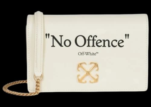 OFF-WHITE Jitney 0.5 Quote Shoulder Bag Beige/Black