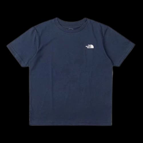 THE NORTH FACE Yosemite Snow Mountain Square Logo Printing Short Sleeve Unisex Navy Blue