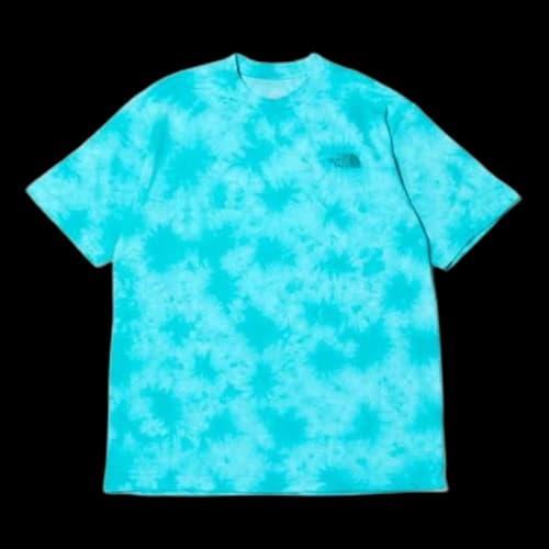 THE NORTH FACE S/S Tie Dye Round Neck Short Sleeve Blue