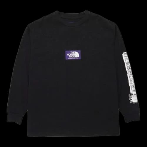 THE NORTH FACE PURPLE LABEL Logo Long-Sleeved TNF Unisex Black/Purple