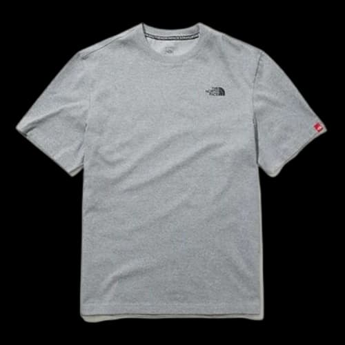 THE NORTH FACE Printing Small Logo Short Sleeve Couple Style light grey