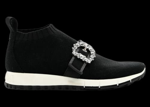 Jimmy Choo Knit Crystal Cheri Oakland Sneaker Black Crystal (Women's)