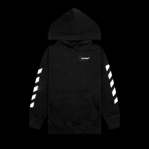 Off-White Rubber Arrow Hoodie 'Black/White'