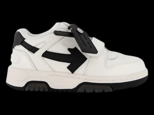 OFF-WHITE Out Of Office OOO Straps Low Tops White Black