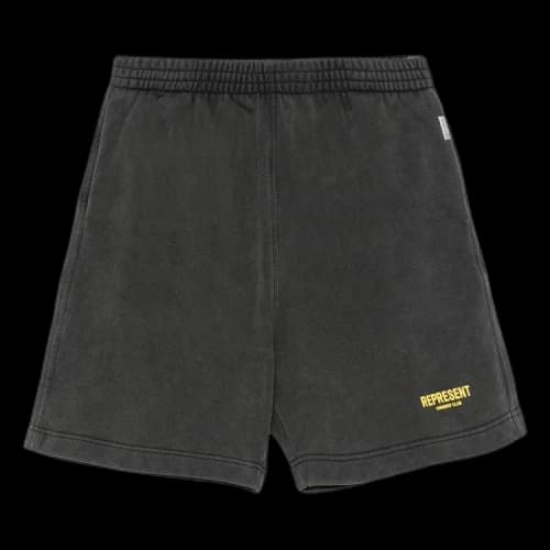 Represent Clo Owners Club Shorts 'Vintage Grey/Yellow'