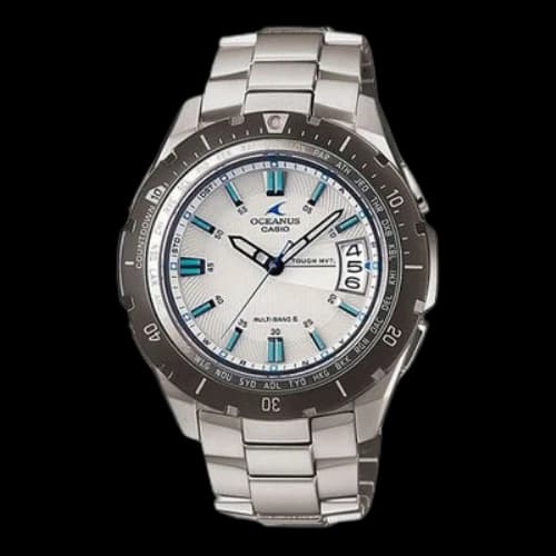 CASIO OCEANUSSeries Men ses OCW-P100TD-7A Silver Sports Mens White Analog