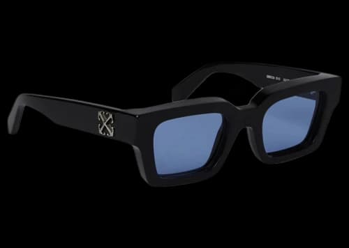 OFF-WHITE Virgil Arrows Acetate Square Sunglasses Black