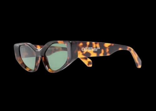 OFF-WHITE Memphis Sunglasses Havana/Green (OERI063S23PLA0016055)